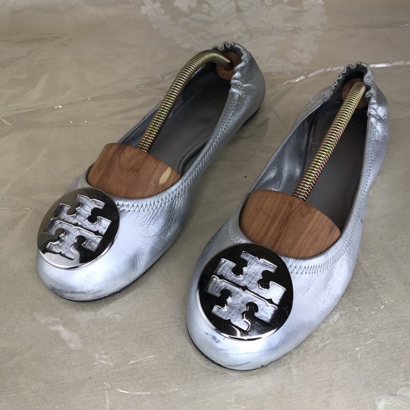 Tory Burch Shoes - Tory Burch flats silver